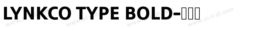 LYNKCO TYPE BOLD字体转换